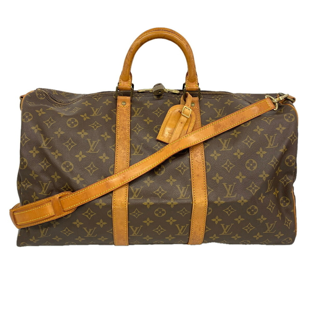 Louis Vuitton Bag/Boston Bag Monogram Keepall Bandoulière 50 M41416 Brown Men...